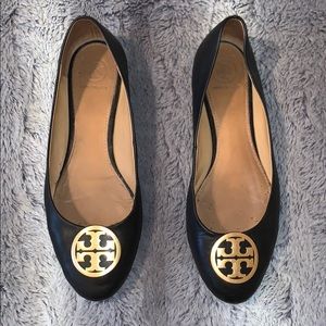 Tory Burch Flats Black Shoes Size 8 1/2